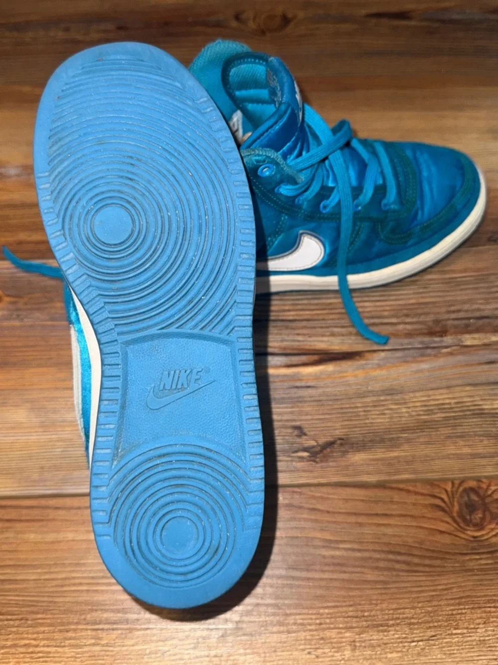 Nike Vandal High “Blue Orbit” Sneakers | Size 3Y | Bright Blue High Tops